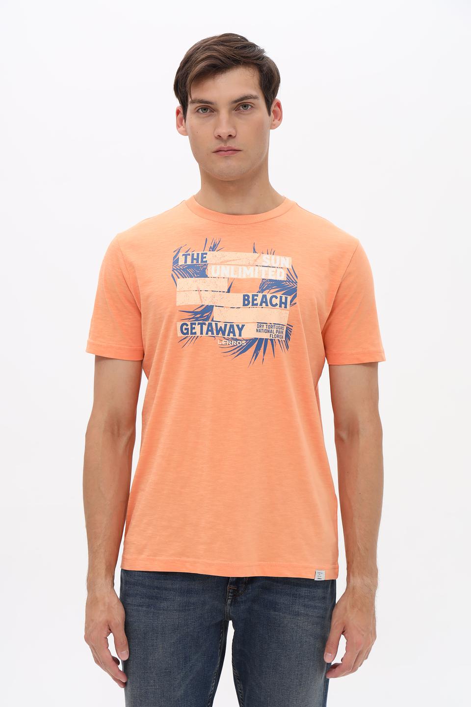 Футболка Lerros с принтом оранжевый