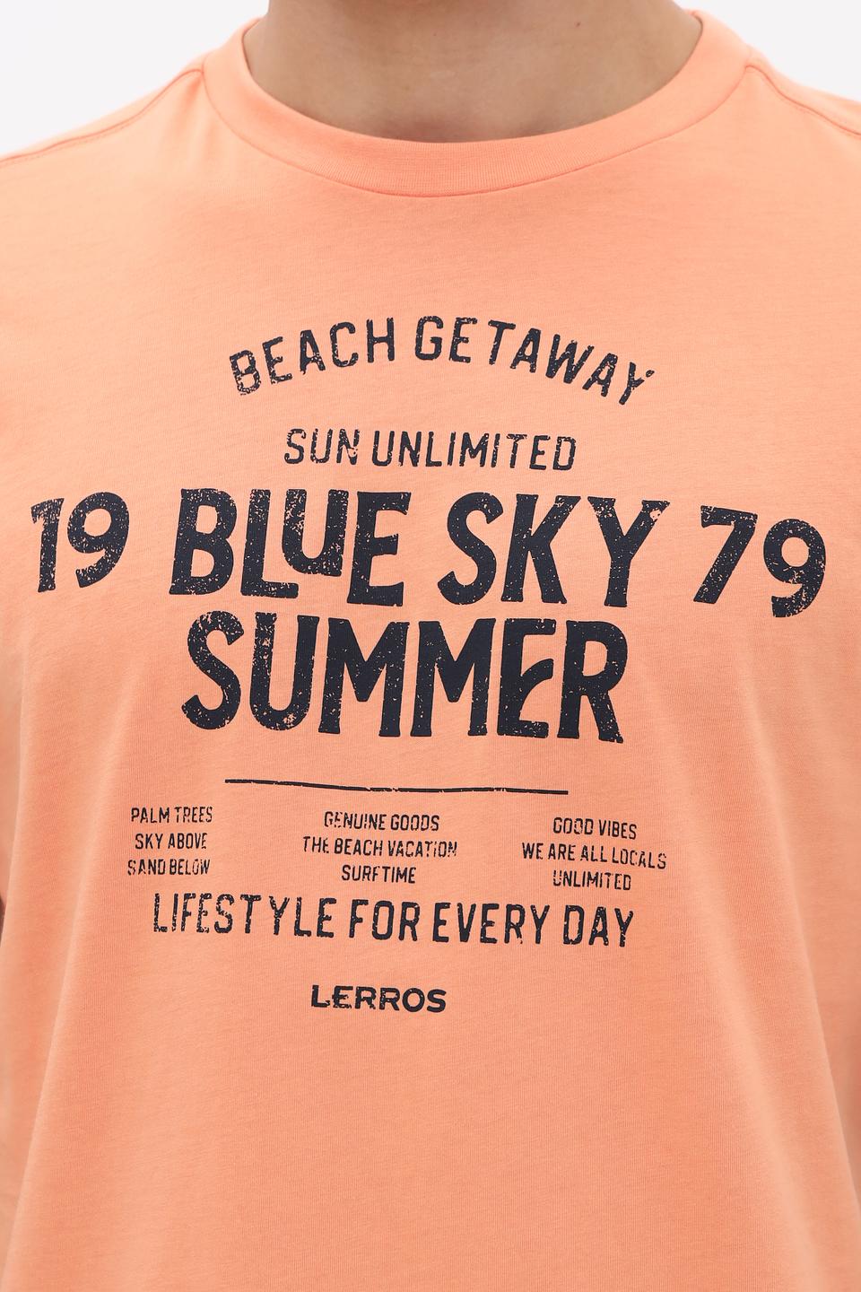Футболка Lerros с принтом персиковый