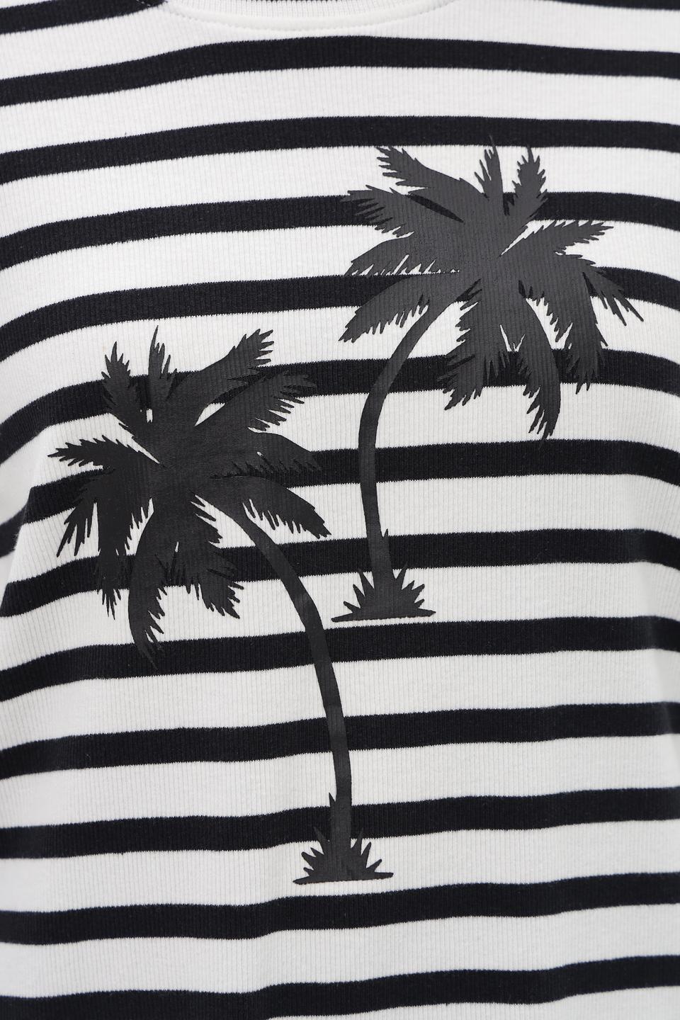 Футболка Broadway в полоску с пальмами