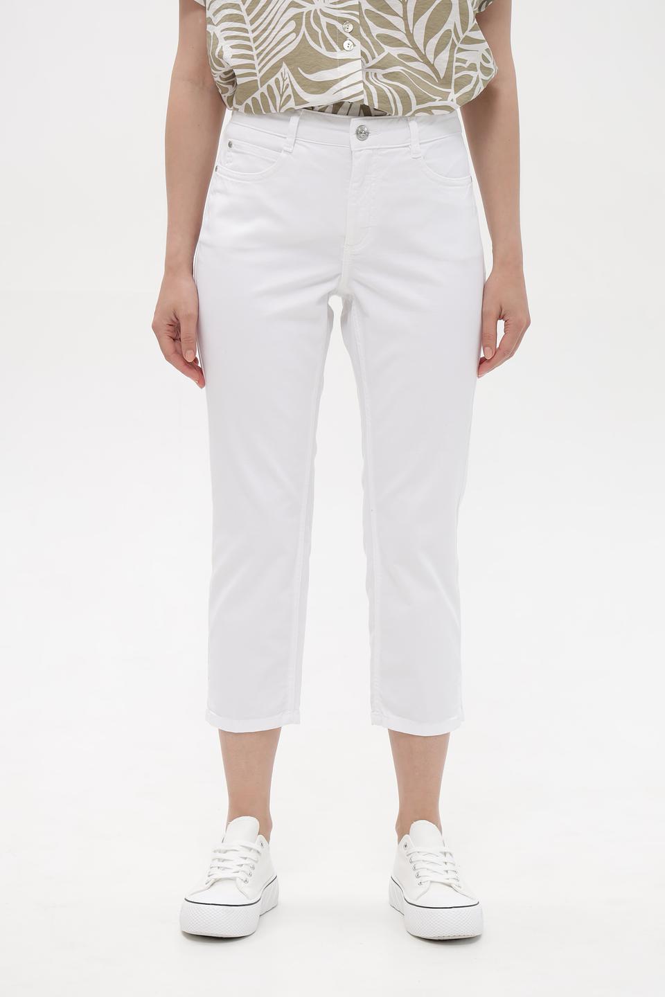 Джинсы капри Oui белые