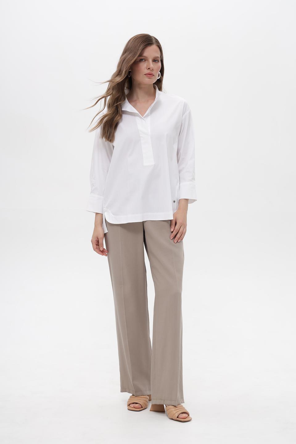 Блузка Gerry Weber белая с 3/4 рукавом