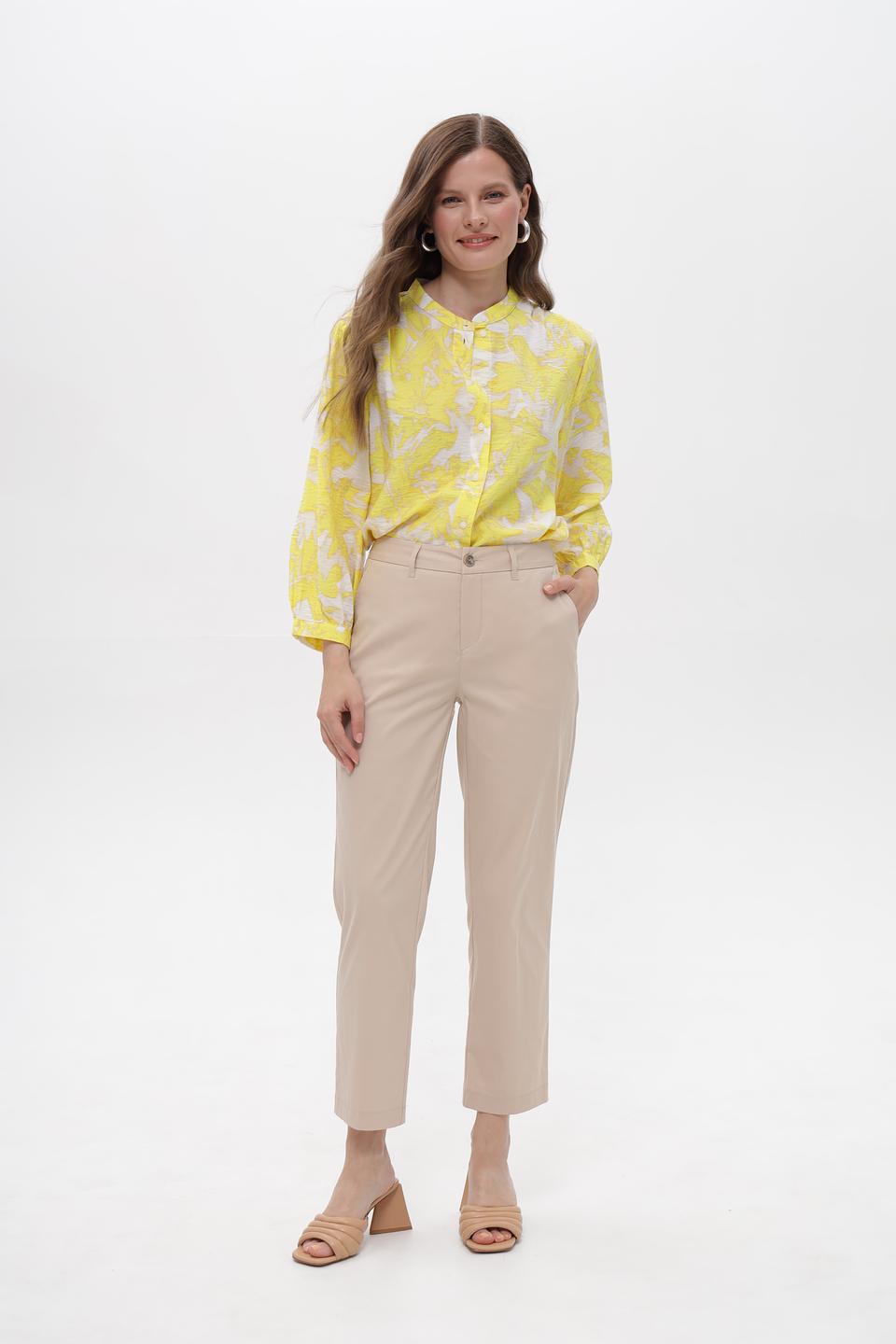 Брюки Anna Montana прямого кроя бежевые