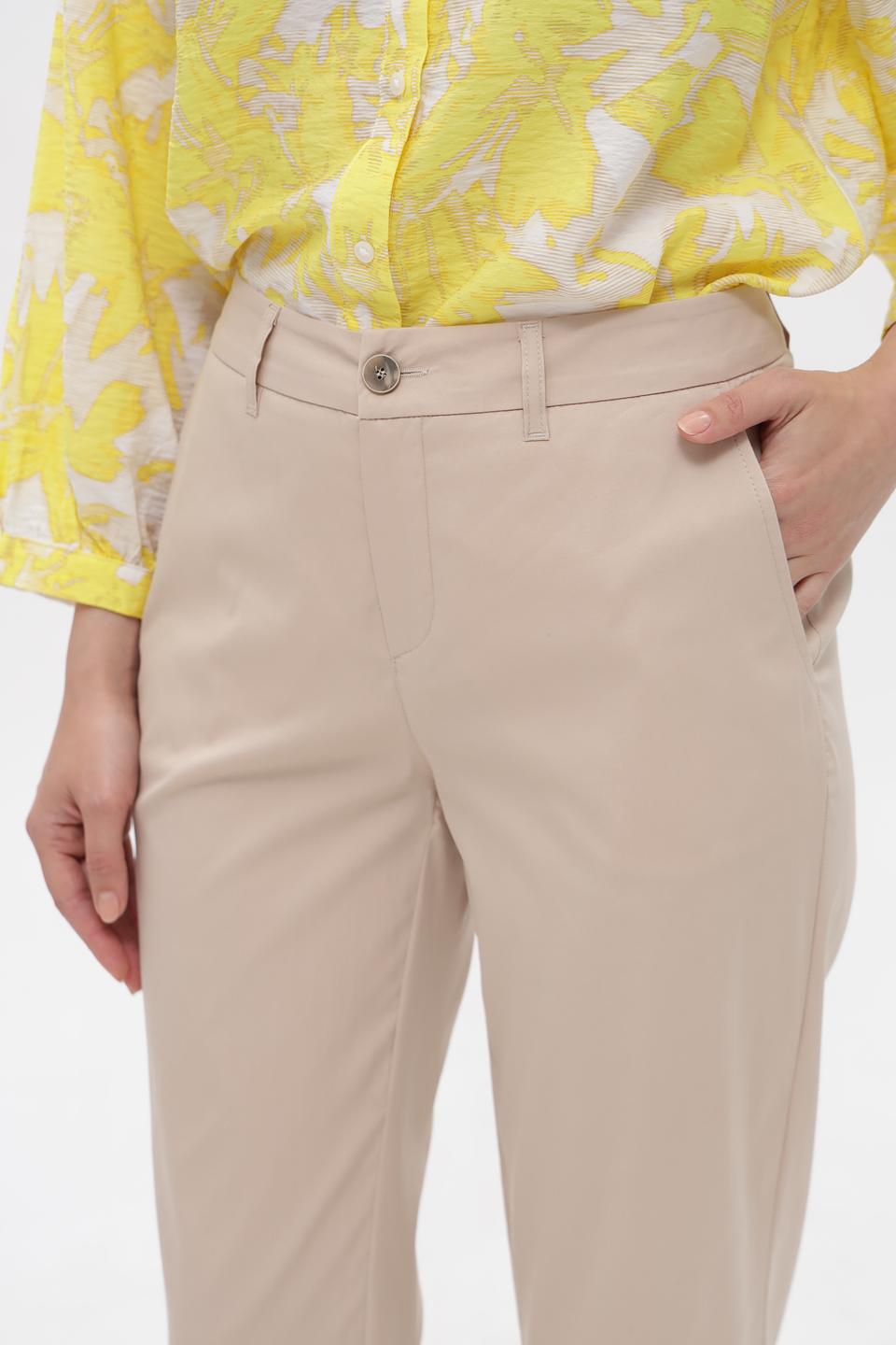 Брюки Anna Montana прямого кроя бежевые