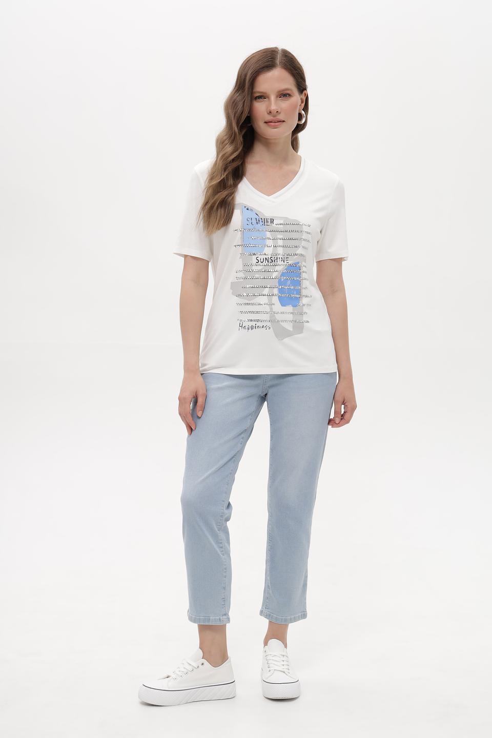 Футболка Lebek с принтом