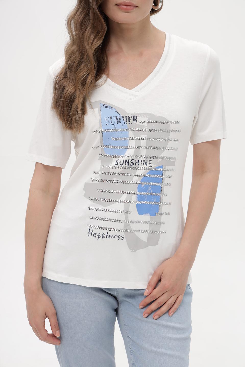 Футболка Lebek с принтом