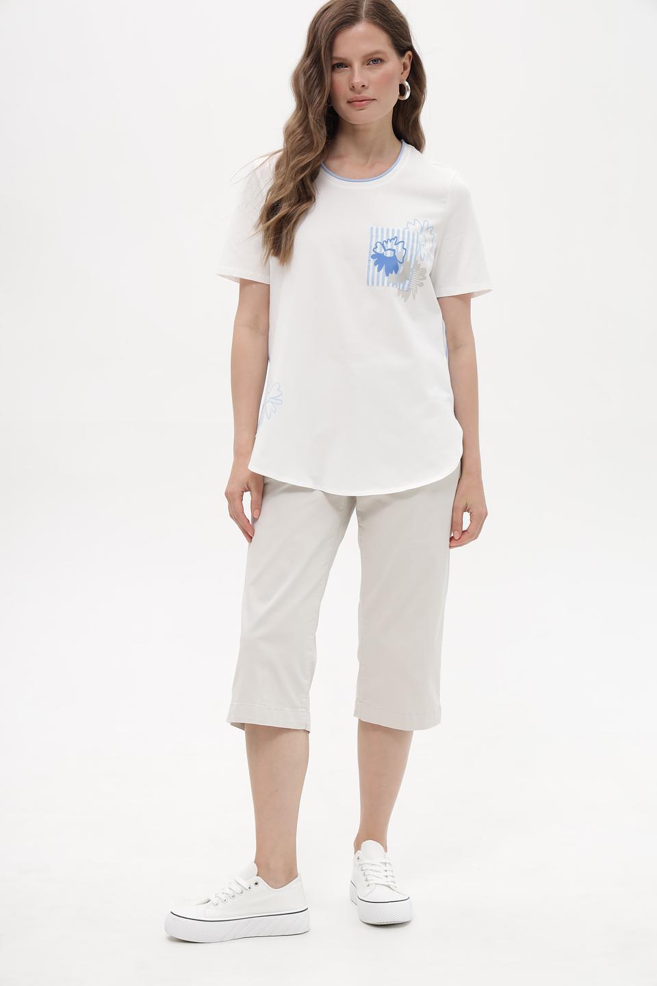 Блузка Lebek с цветочным принтом