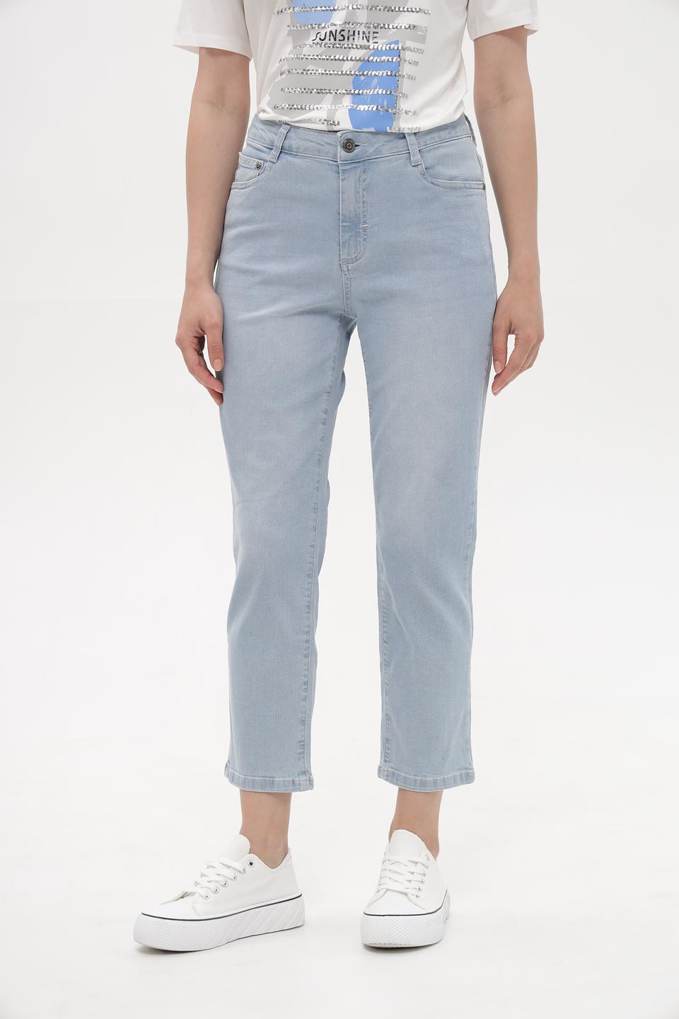 Джинсы Lebek голубые с потертостями