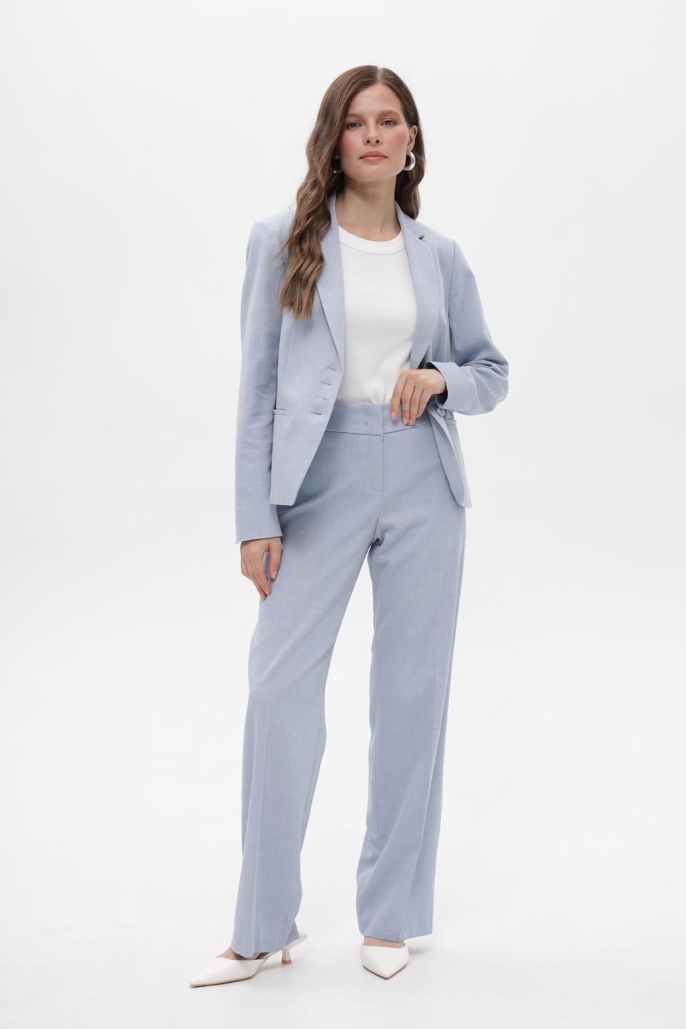 Брюки классические Bianca голубые