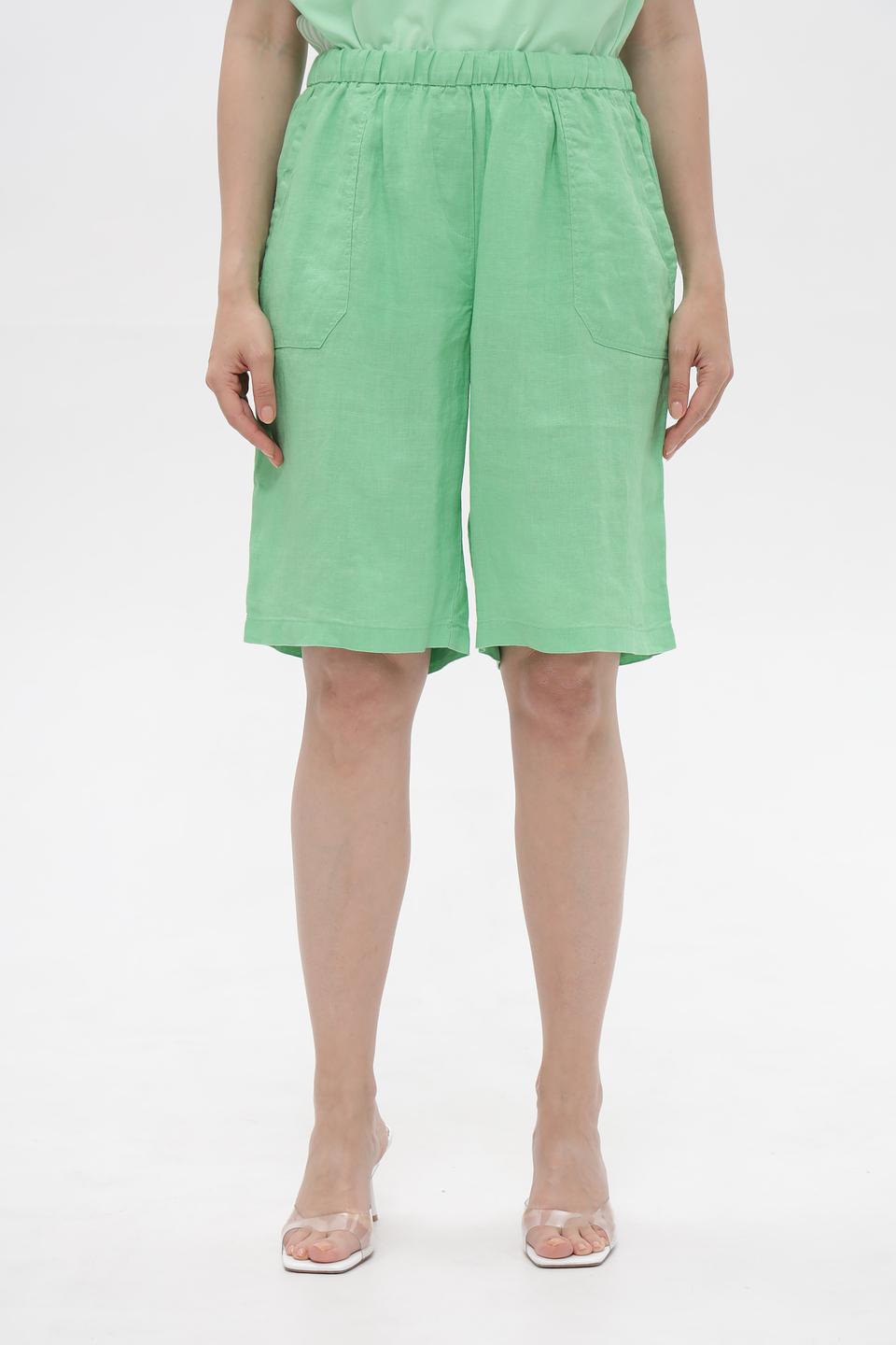 Шорты Lebek льняные мятные