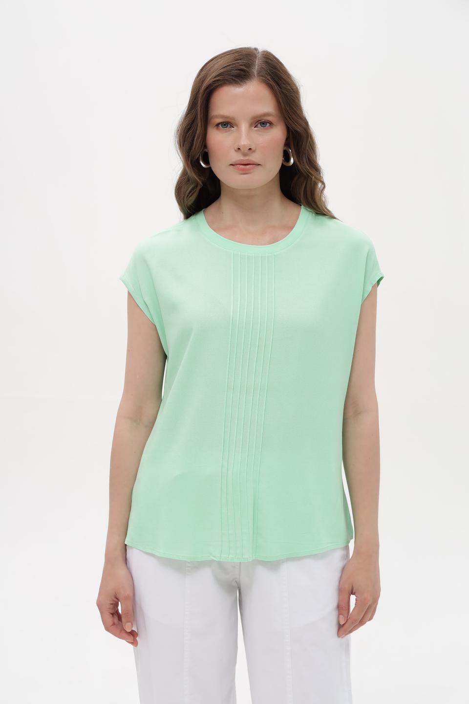 Блуза Lebek мятная с декором