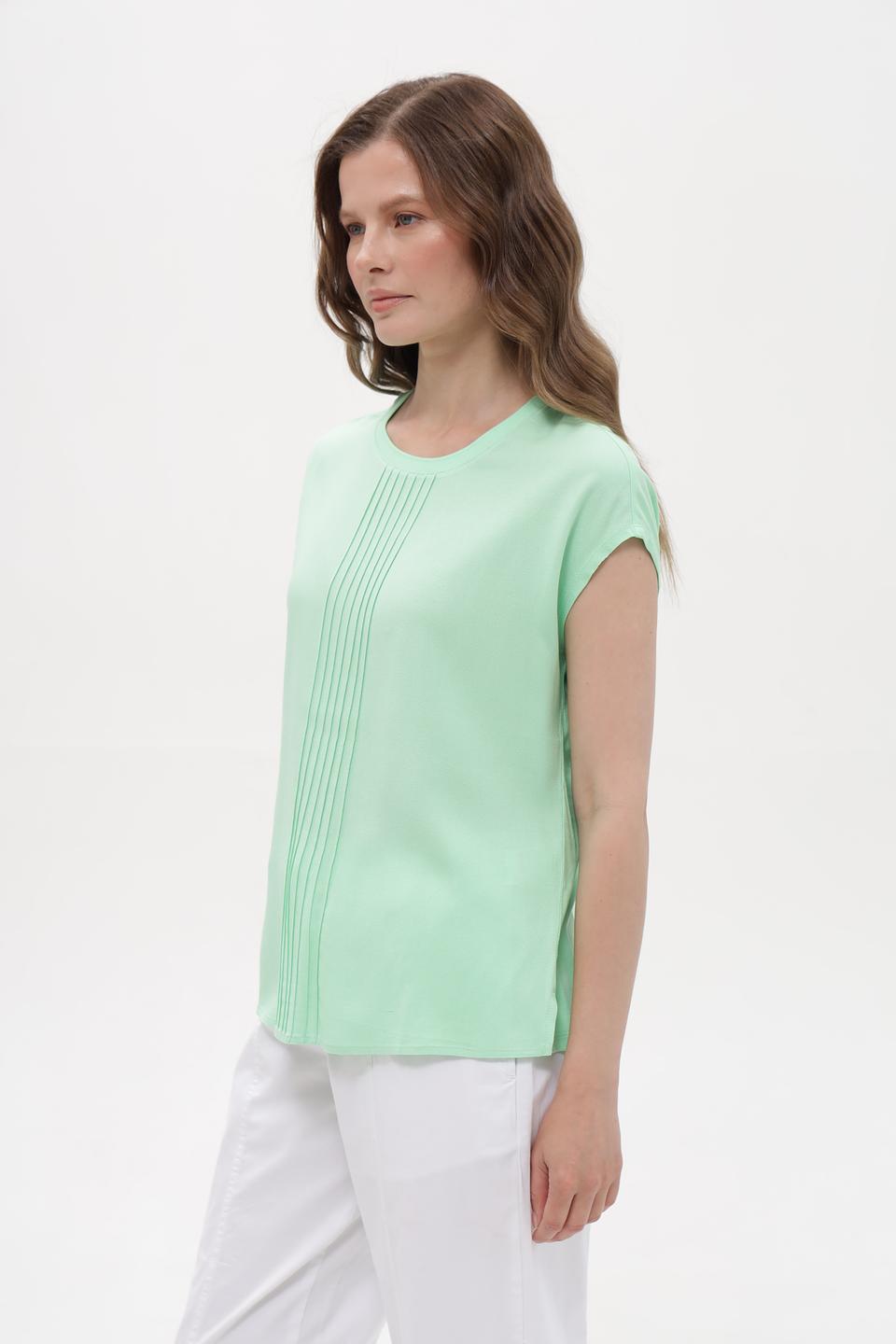 Блуза Lebek мятная с декором