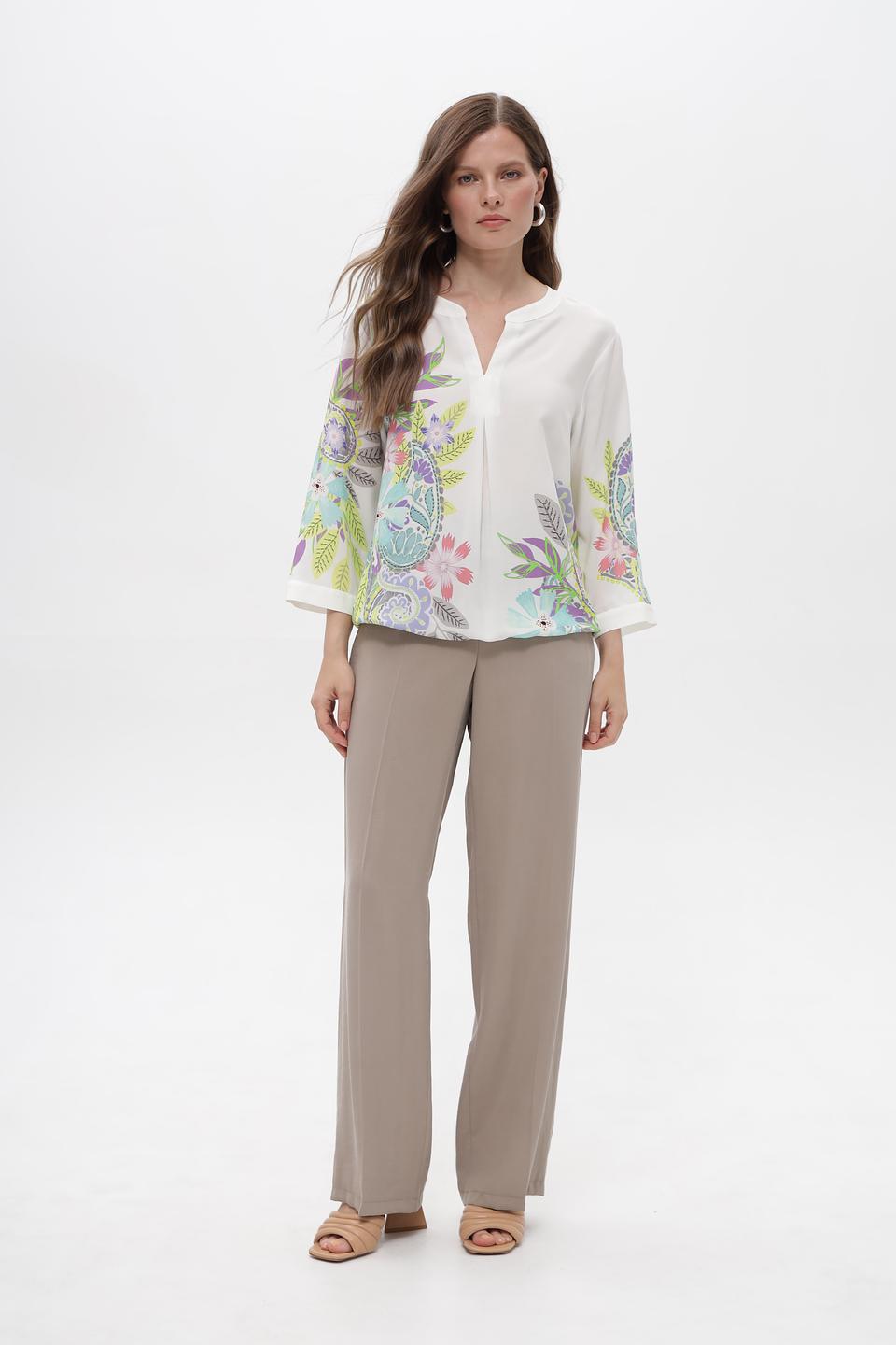 Блузка Bianca с цветочным принтом
