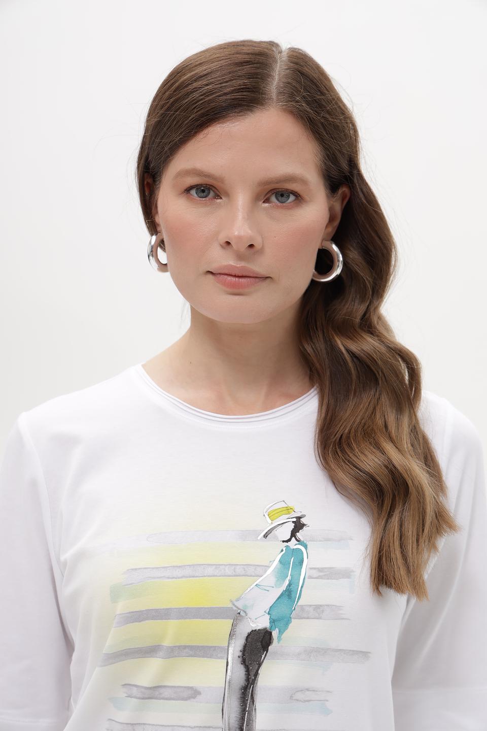 Футболка Bianca с принтом