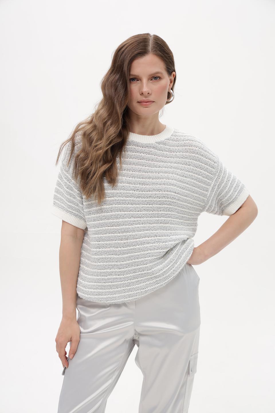 Пуловер Bianca в полоску