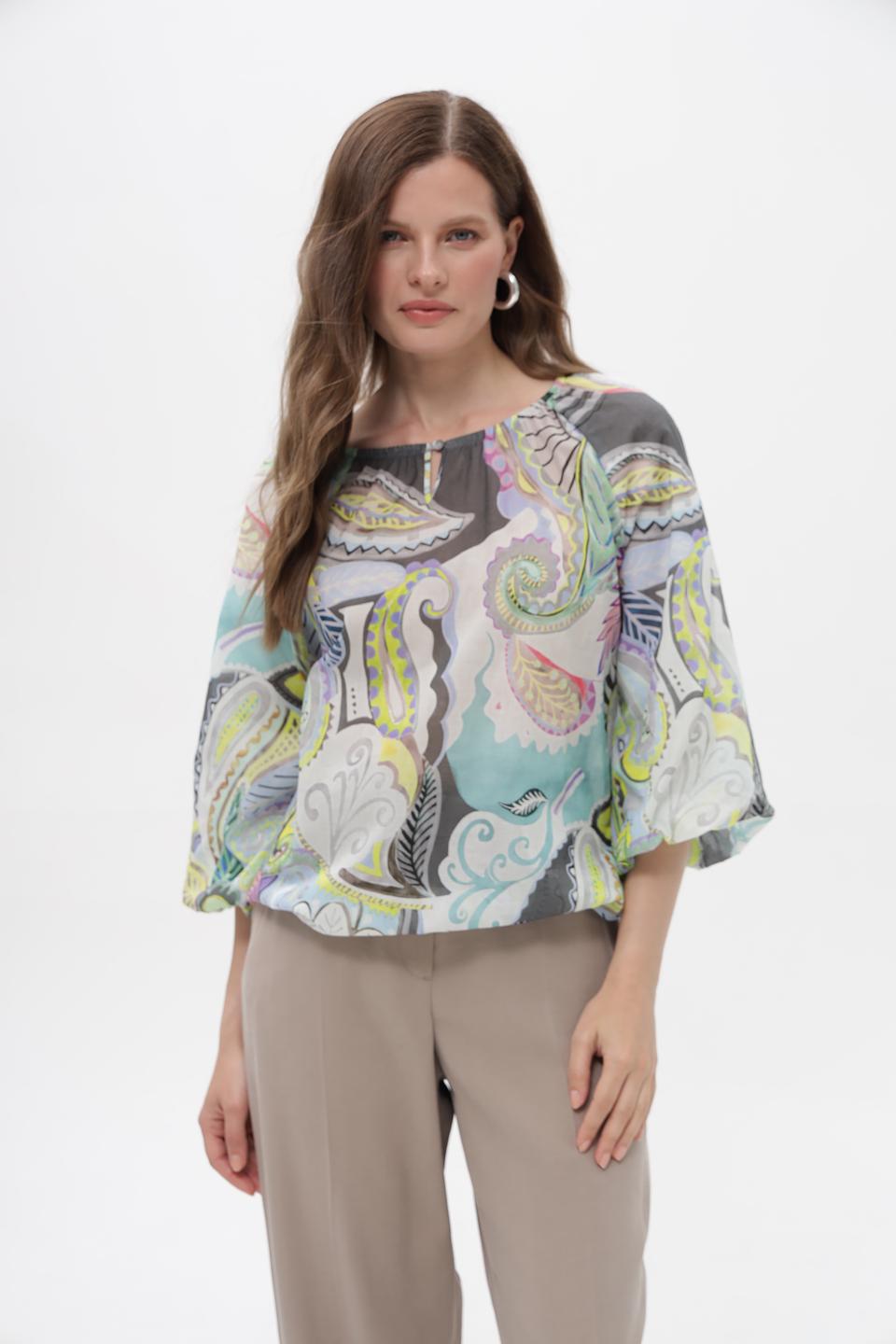 Блузка Bianca с узором пейсли