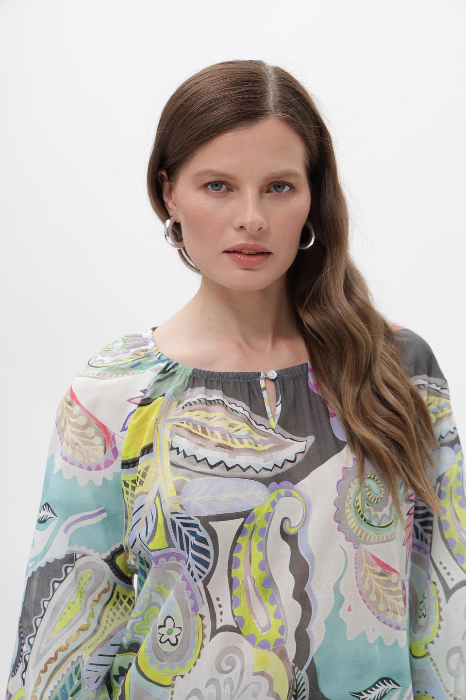 Блузка Bianca с узором пейсли