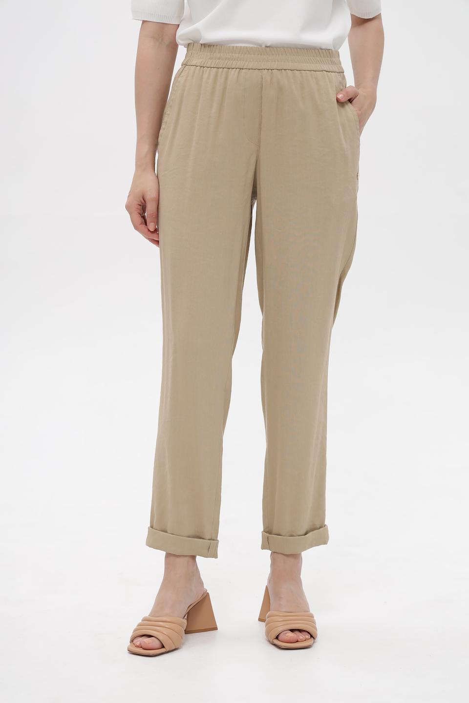 Брюки Marc Cain бежевые с зауженным низом