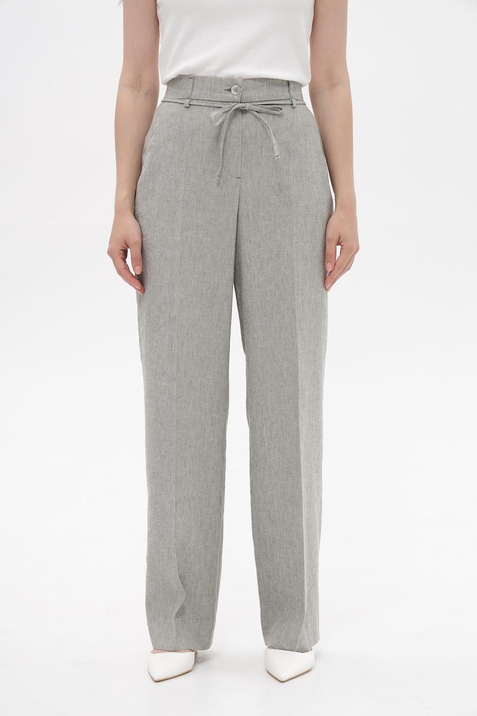 Брюки Bianca с поясом-завязкой