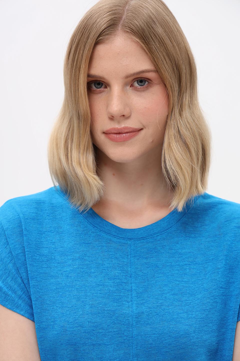 Блузка Broadway с завязками голубая