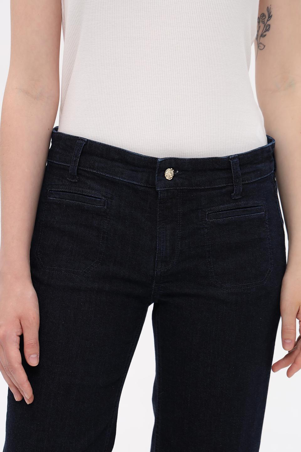 Джинсы Cambio клеш темно-синий