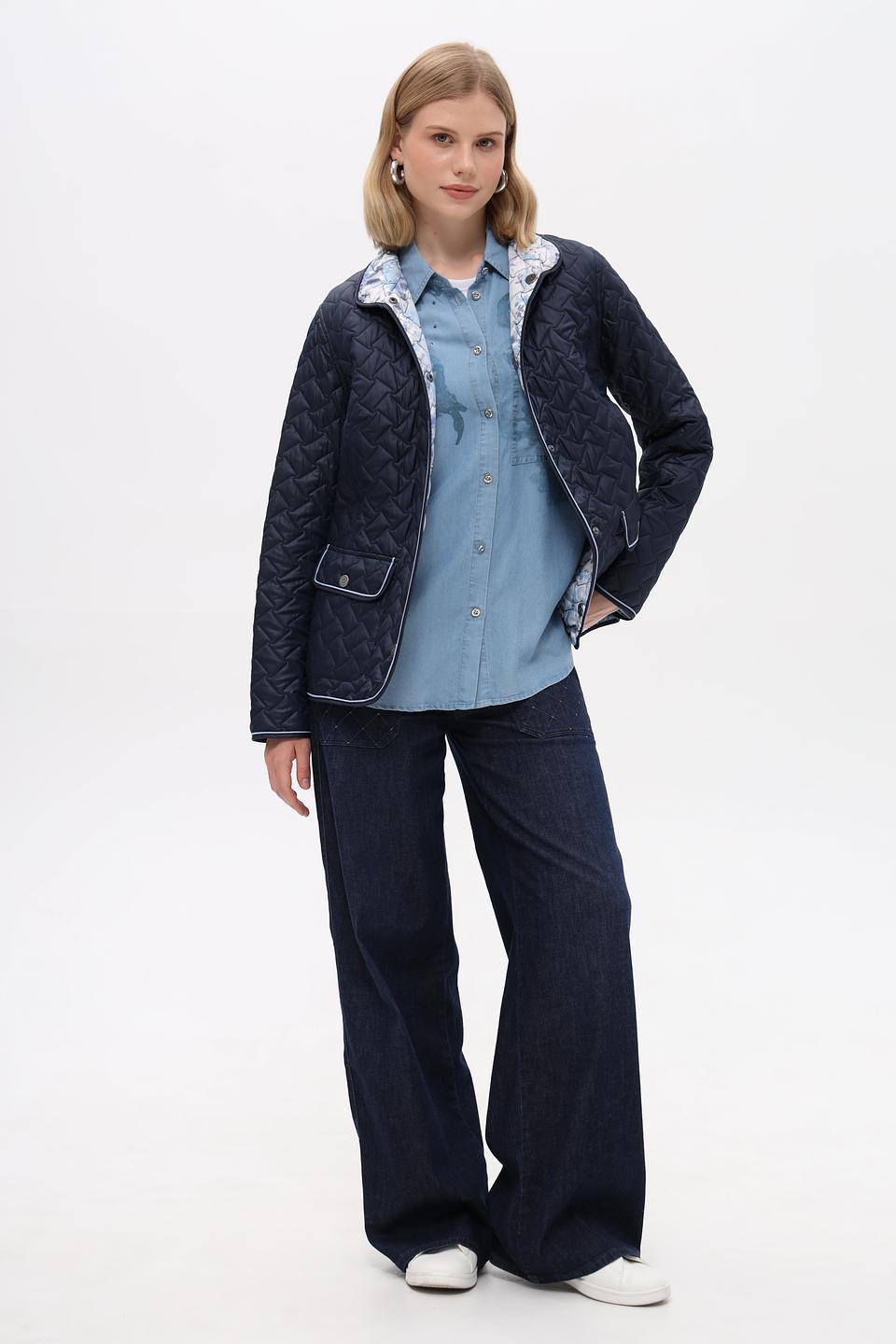 Куртка Lebek стеганая синяя