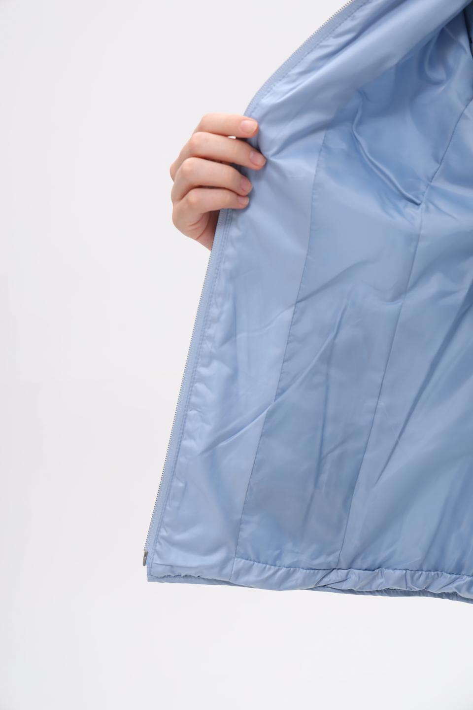 Жилет Lebek стеганый голубой