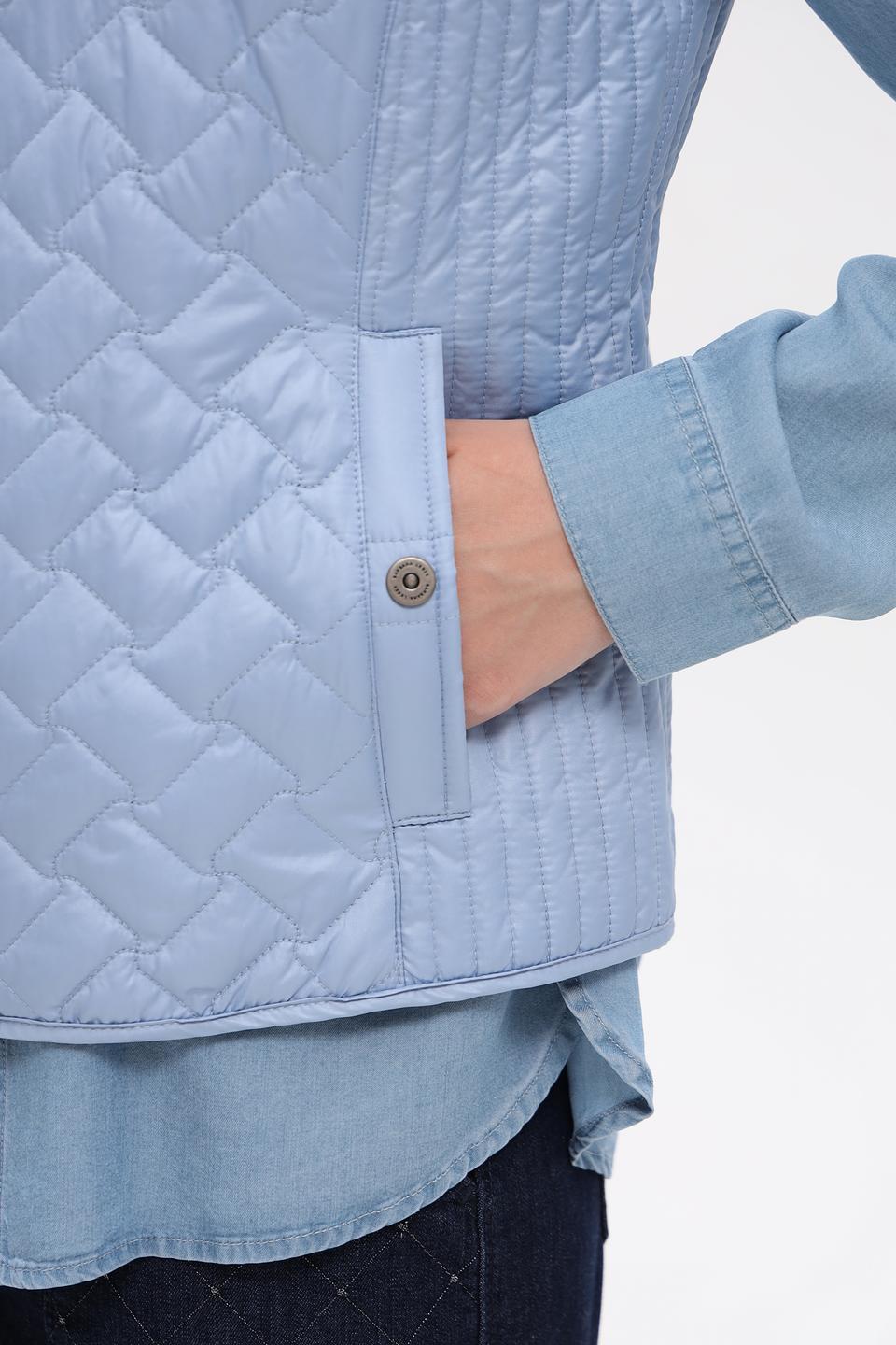 Жилет Lebek стеганый голубой