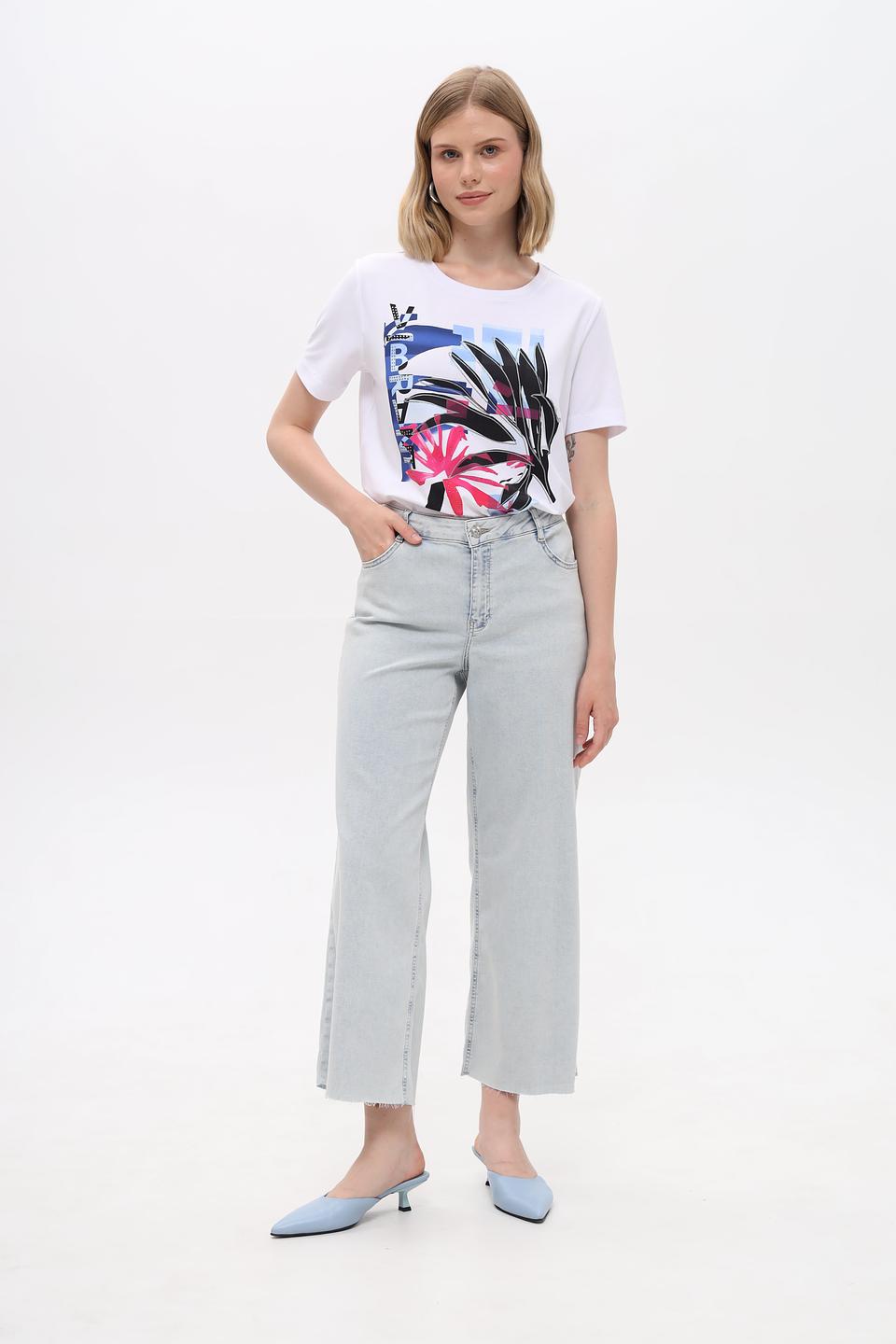 Капри Oui голубые