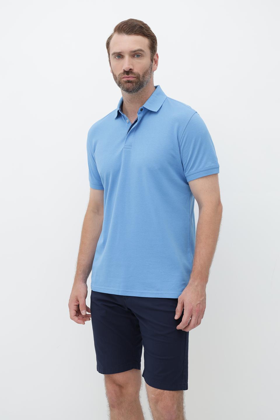 Поло Sea Barrier голубое