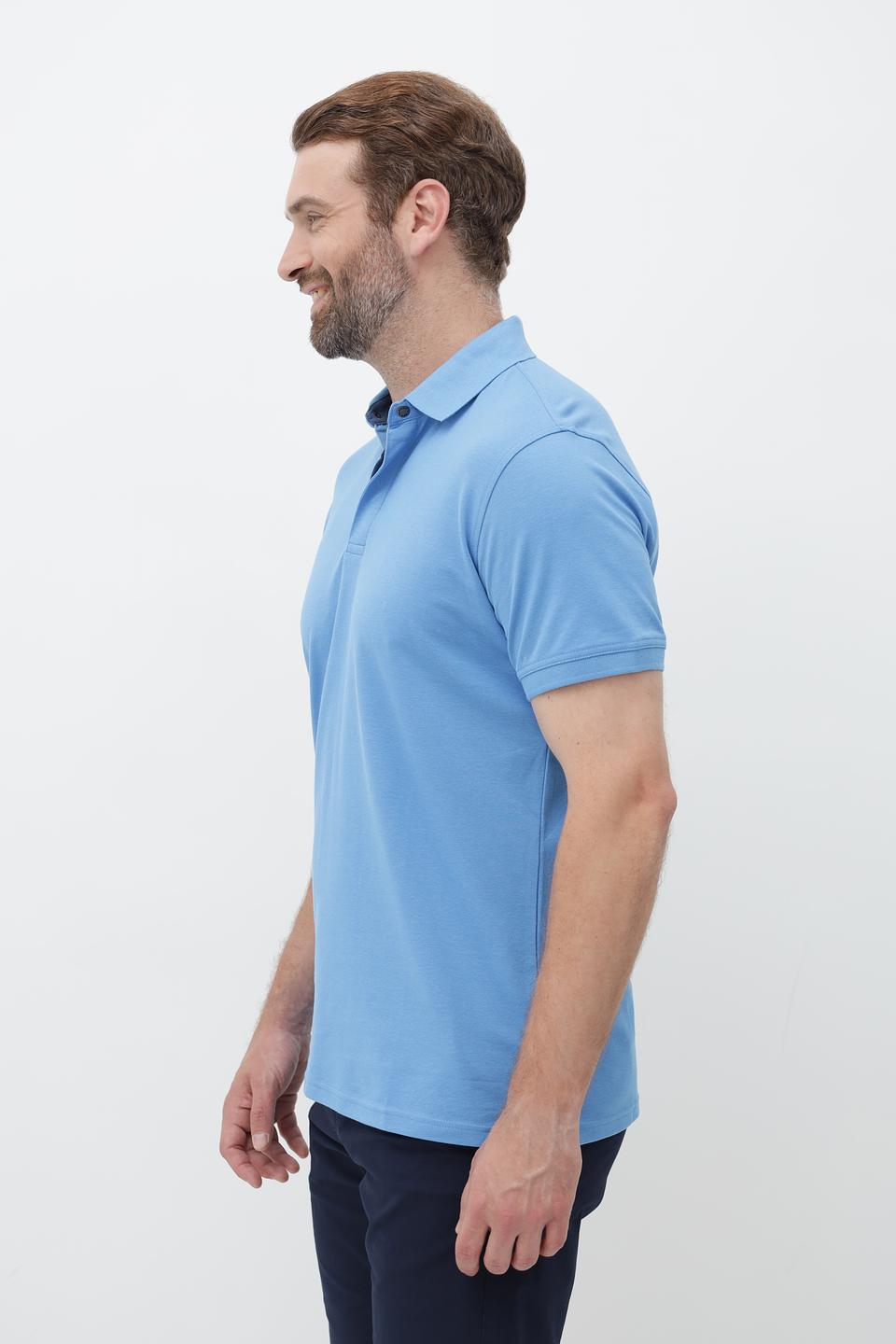 Поло Sea Barrier голубое