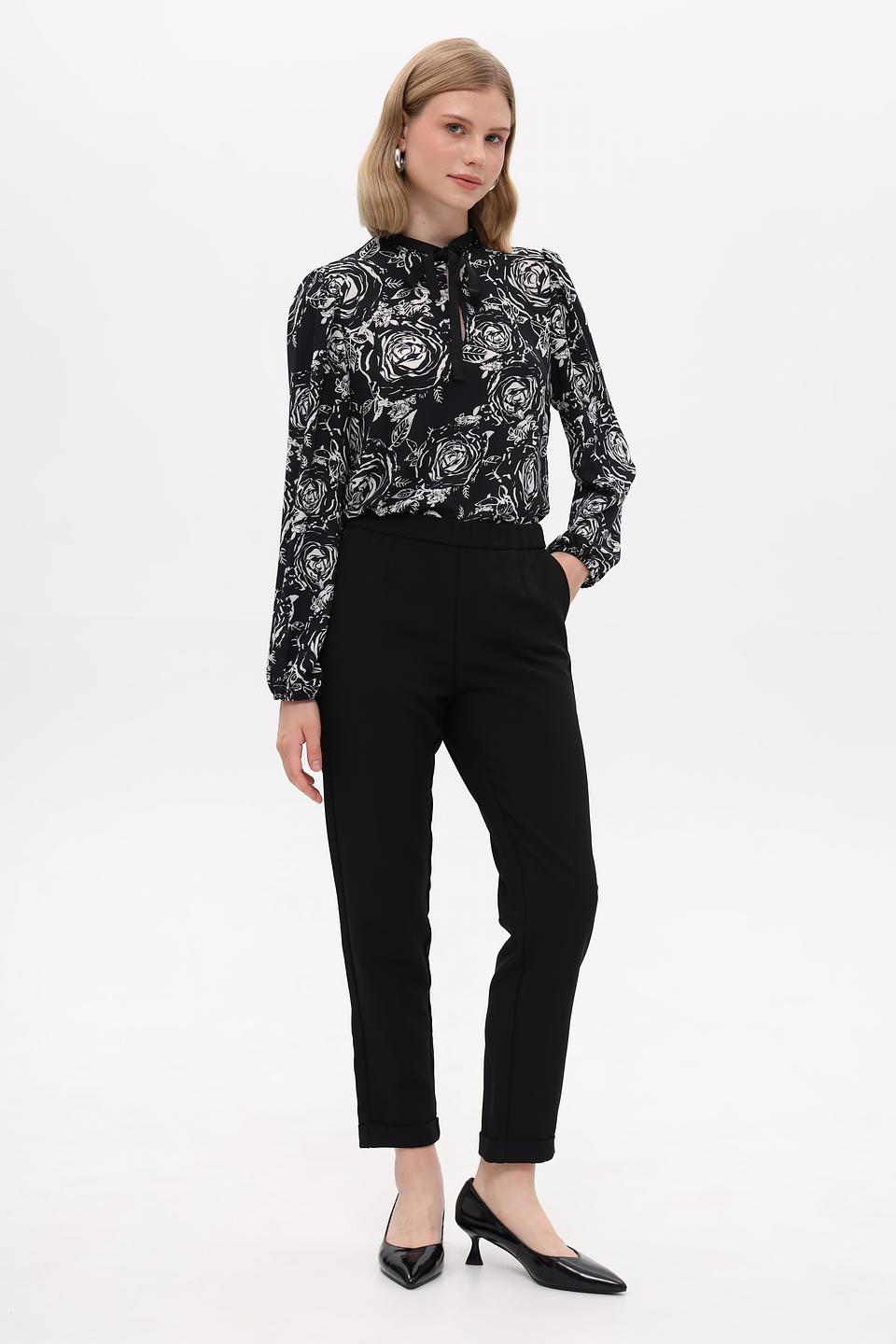 Брюки Pezzo клёш чёрные