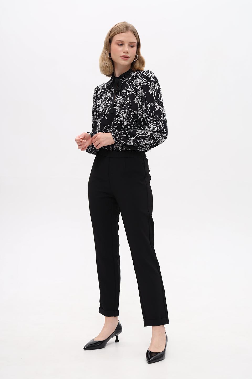 Брюки Pezzo клёш чёрные