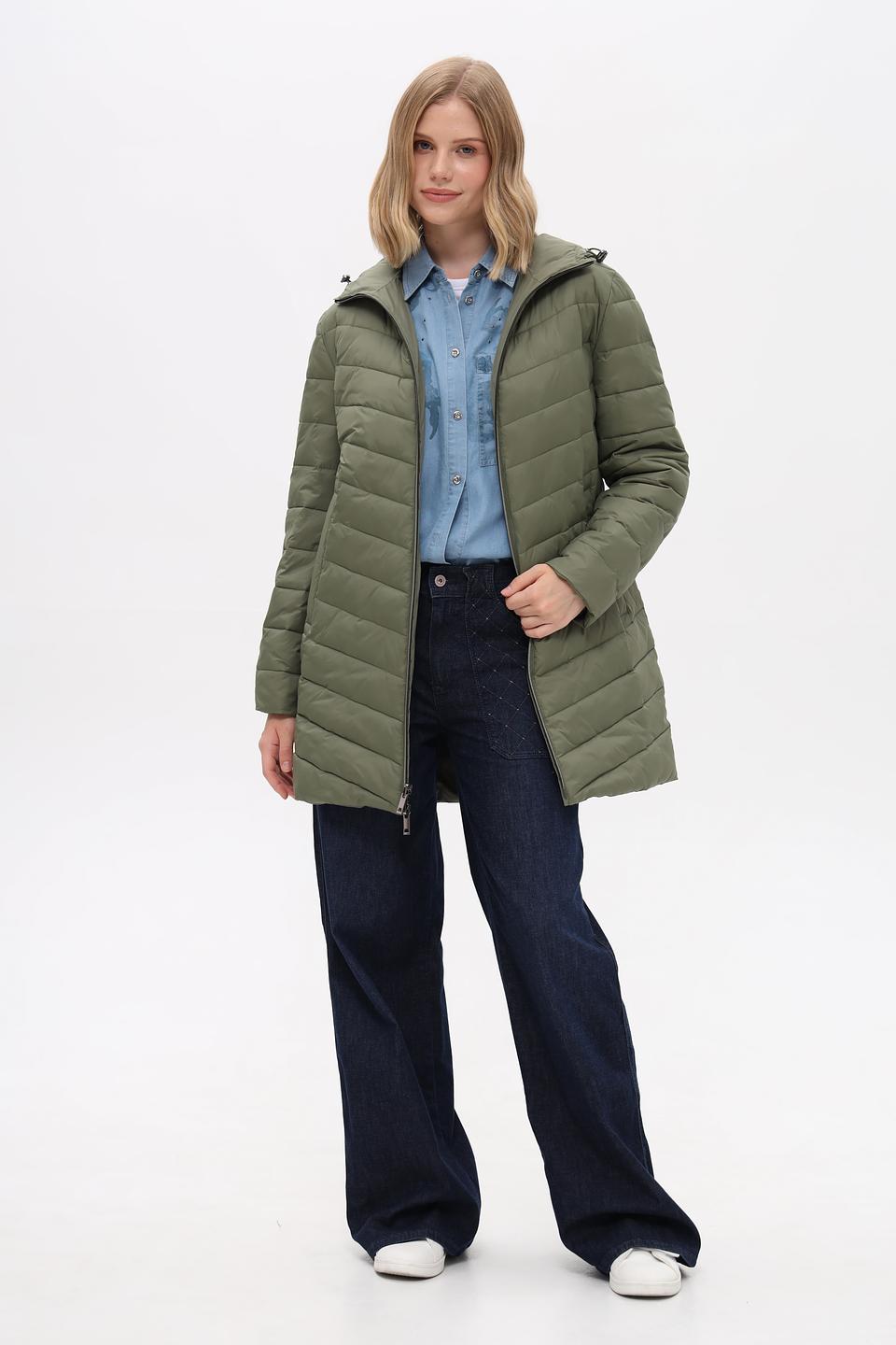 Куртка Pezzo хаки с мехом