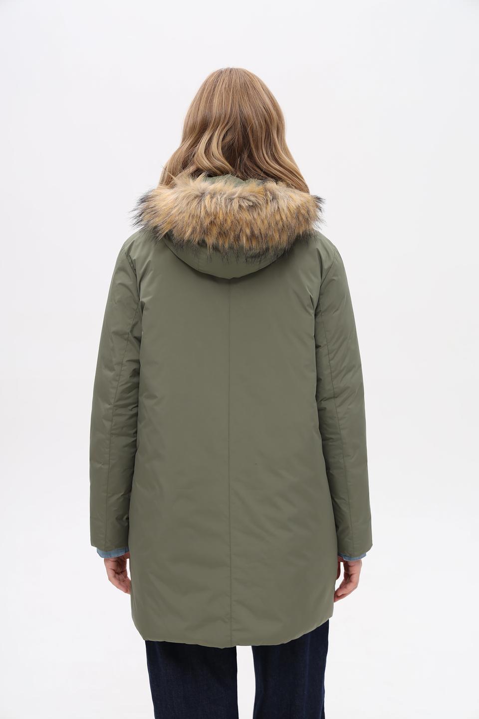 Куртка Pezzo хаки с мехом