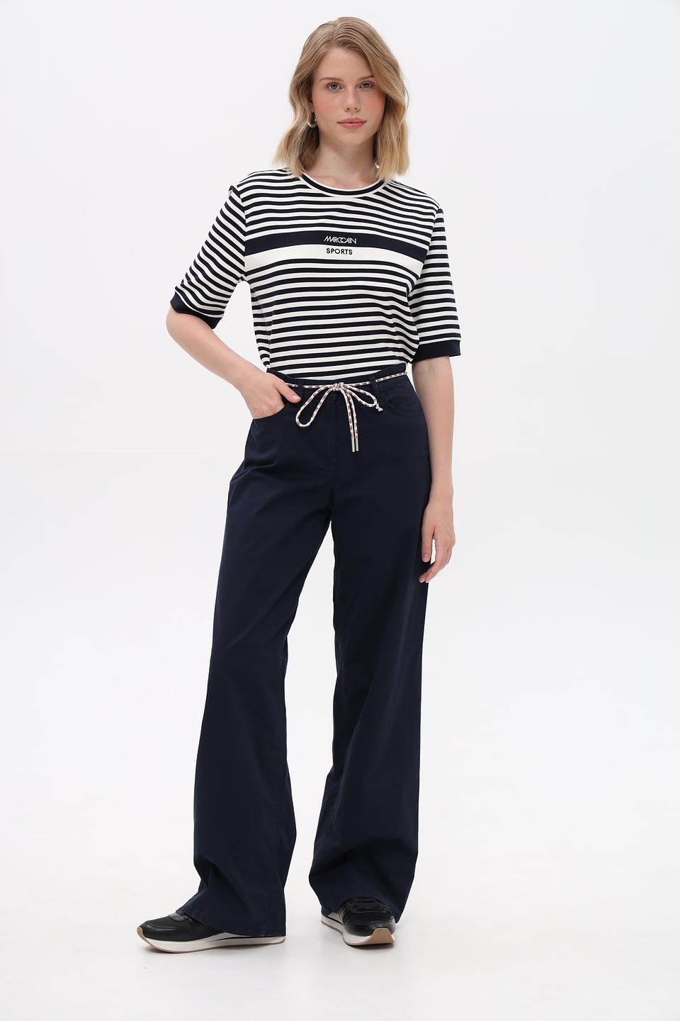 Брюки Ppep. широкие тёмно-синие