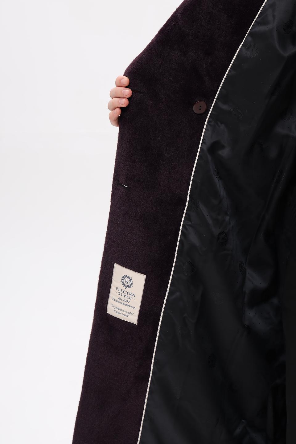 Шуба Electra style баклажановая