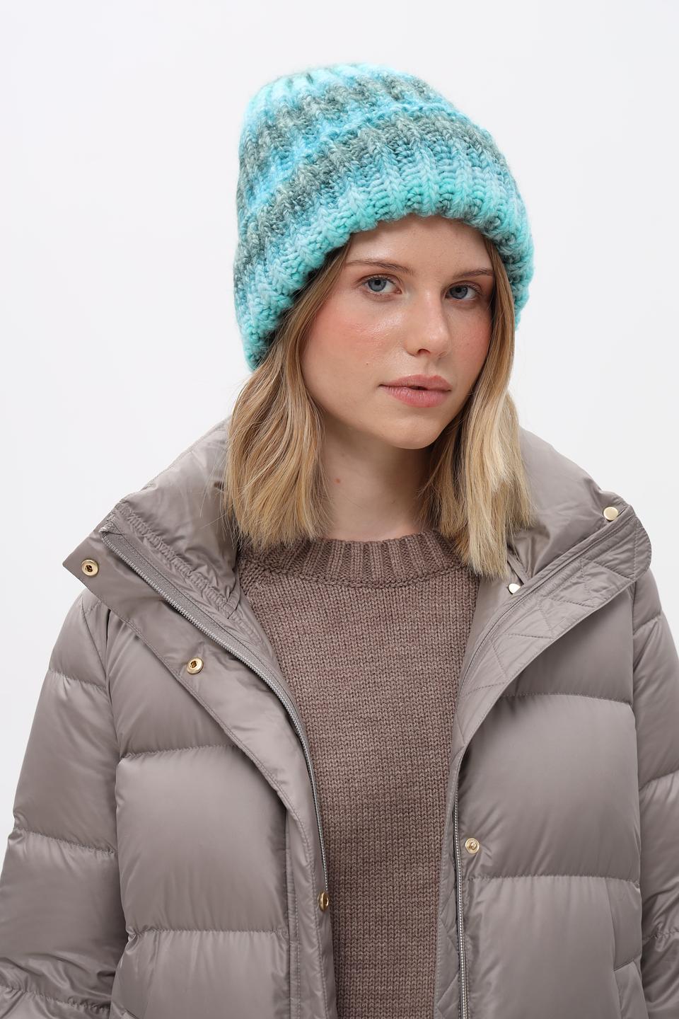 Шапка вязаная Marhatter бирюзовая