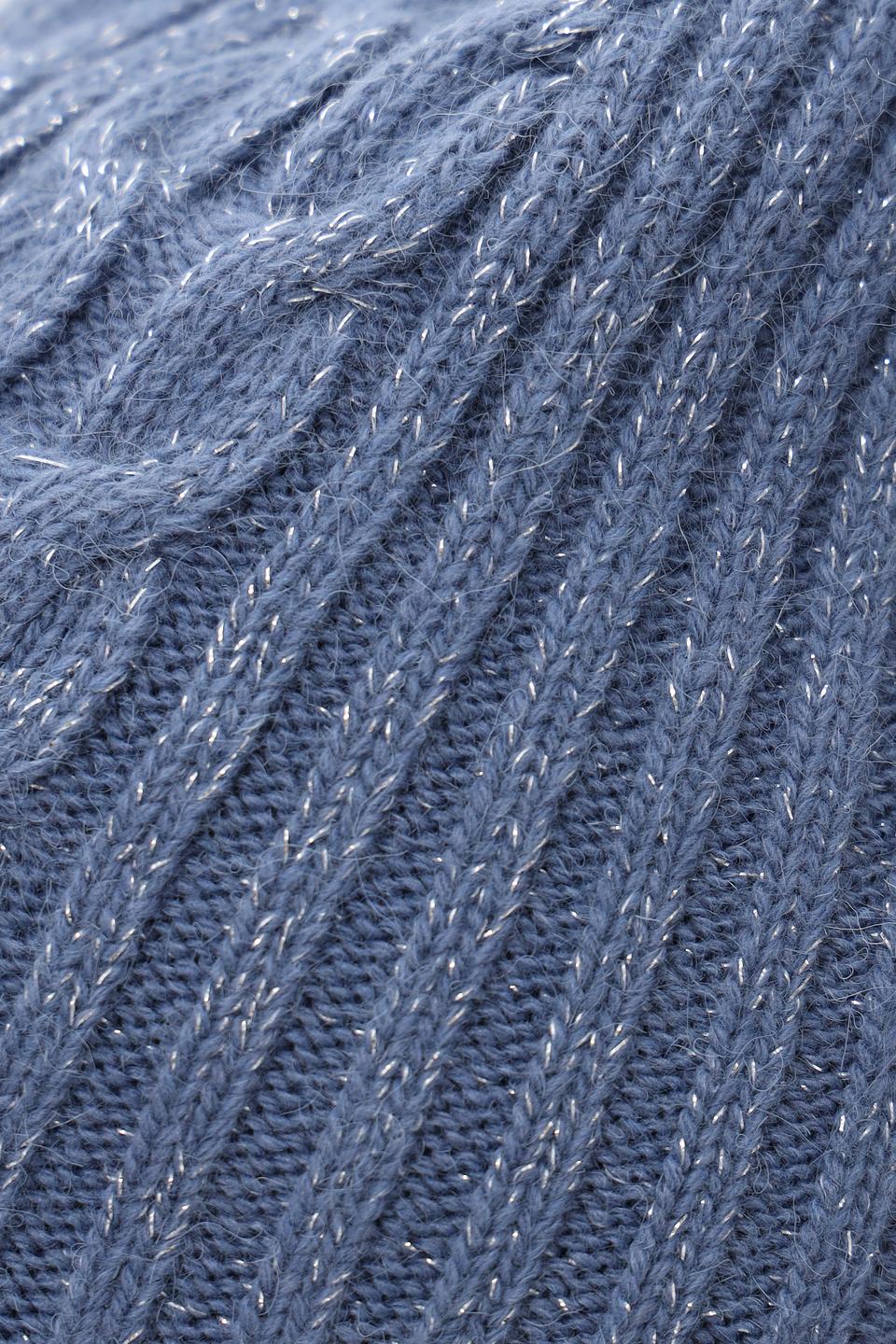 Шапка вязаная Marhatter голубая