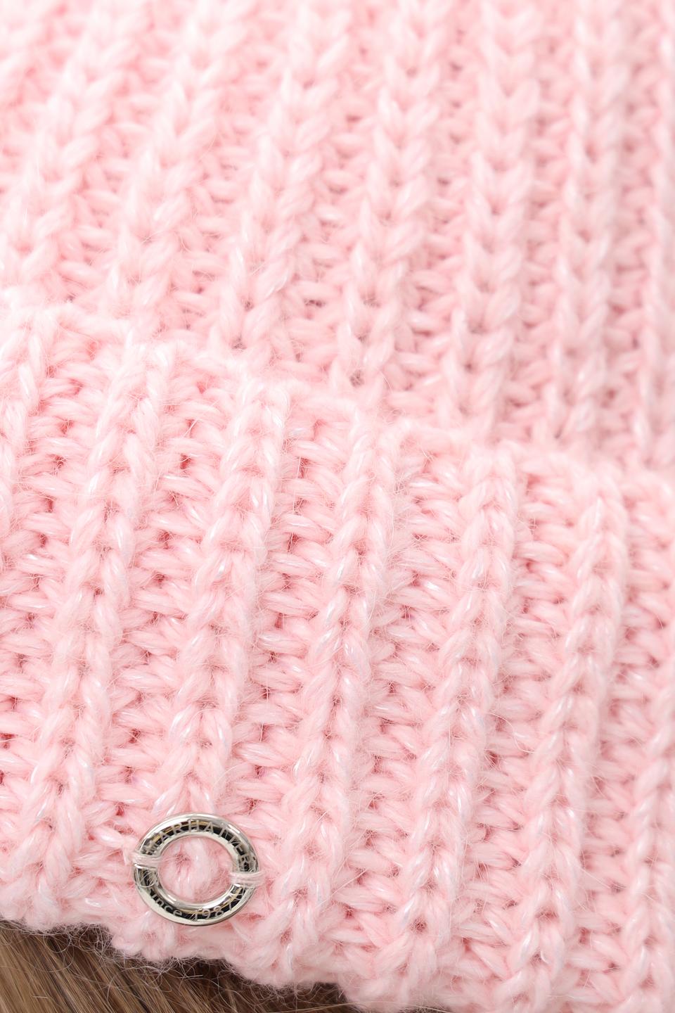 Шапка вязаная Marhatter розовая