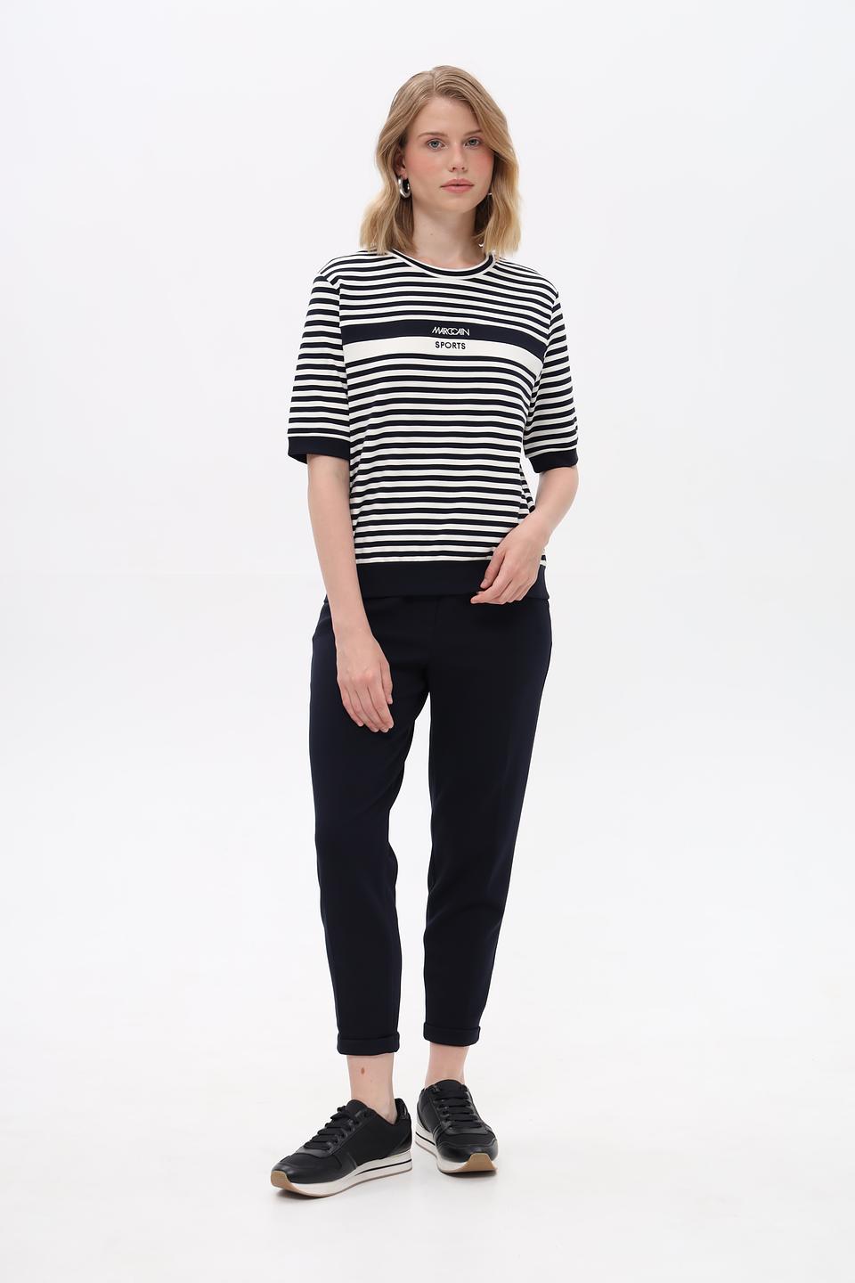 Пуловер Marc Cain Sports в полоску