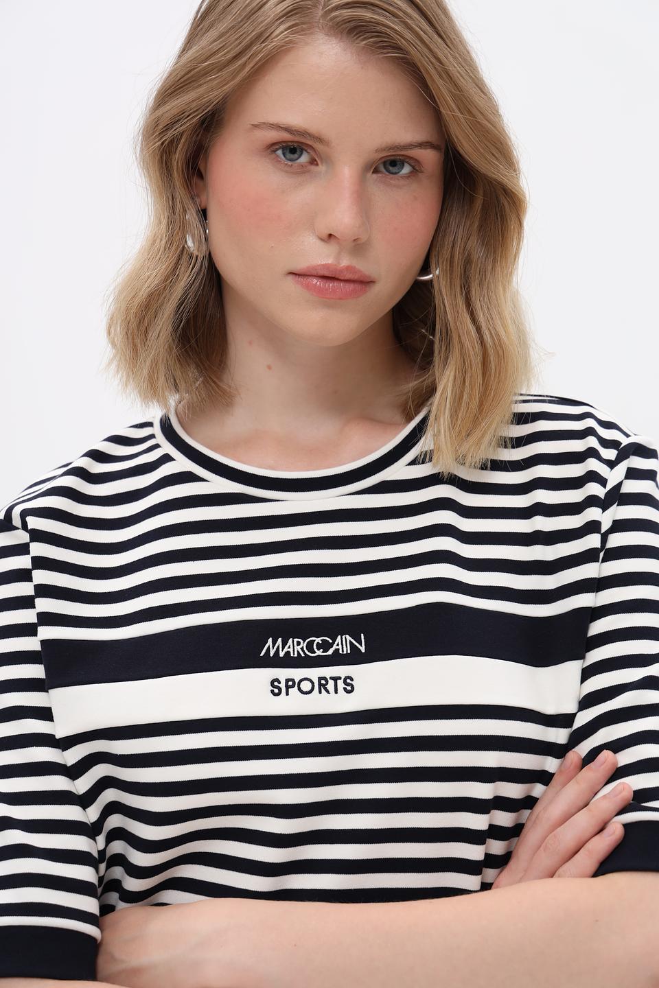 Пуловер Marc Cain Sports в полоску