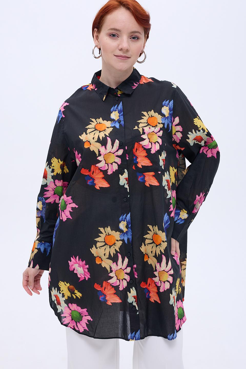 Блуза Samoon с цветочным принтом