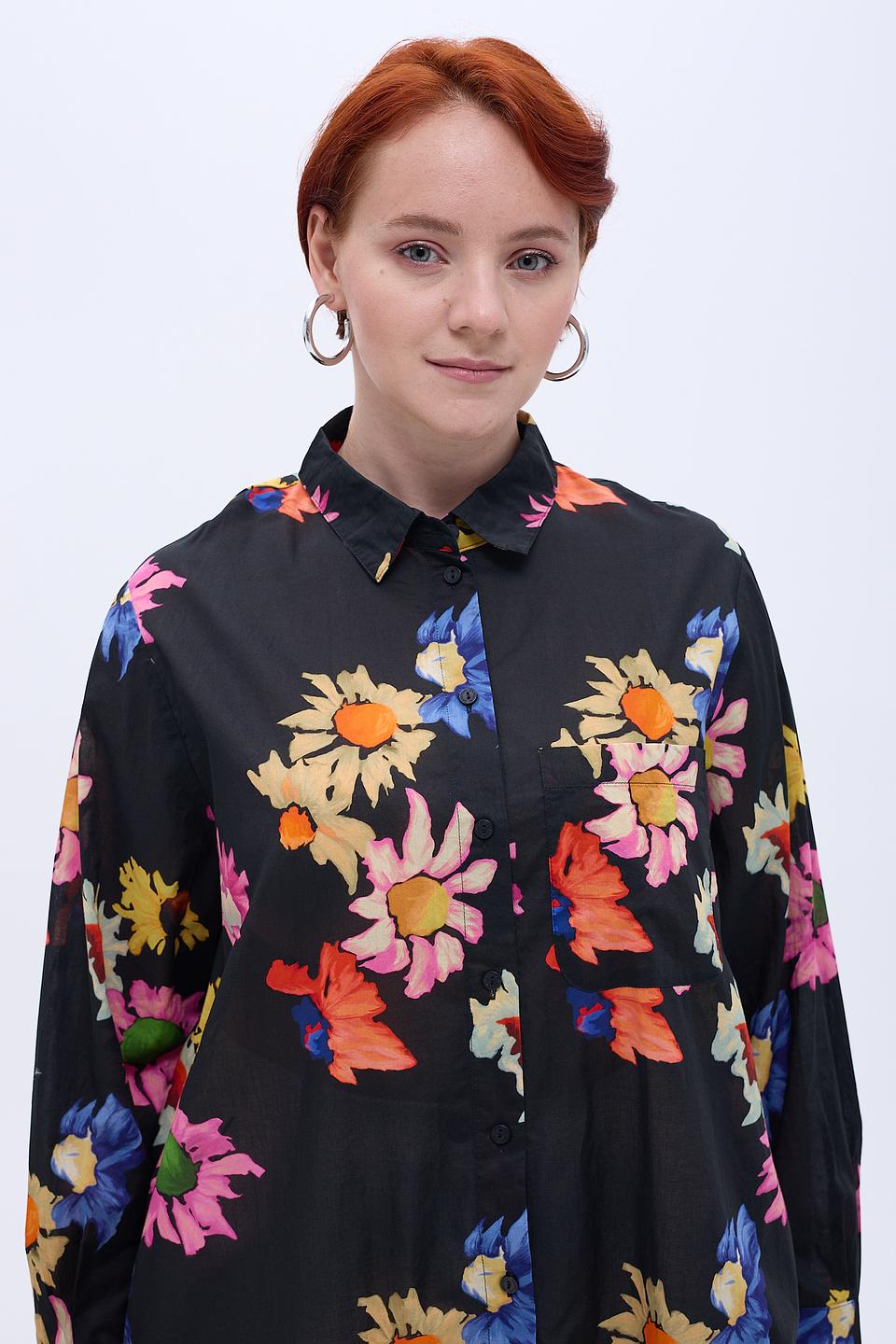 Блуза Samoon с цветочным принтом