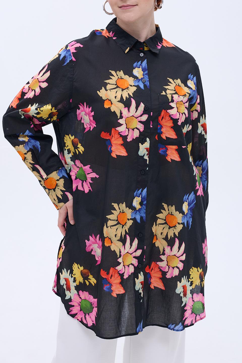 Блуза Samoon с цветочным принтом