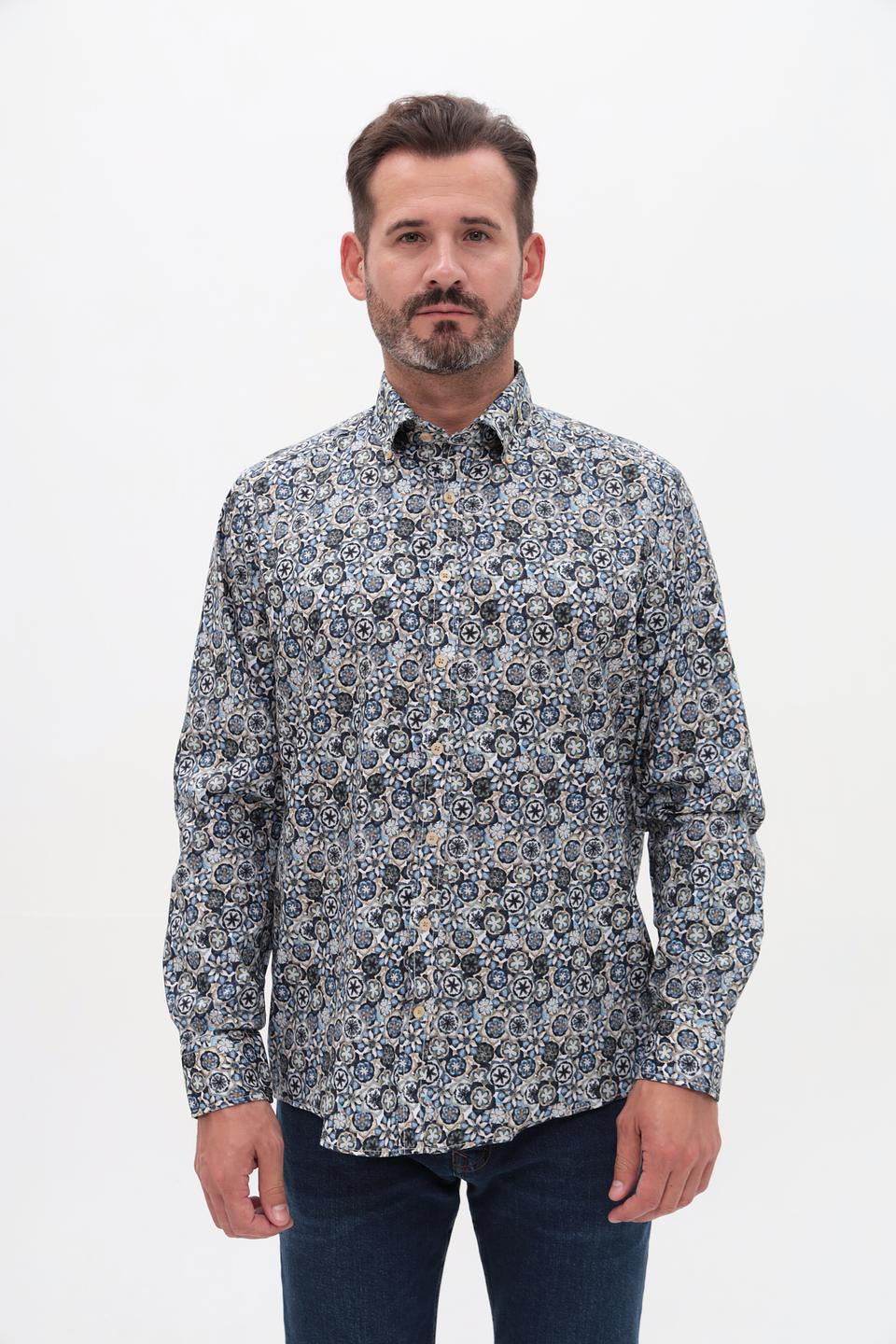 Рубашка Casa Moda с принтом