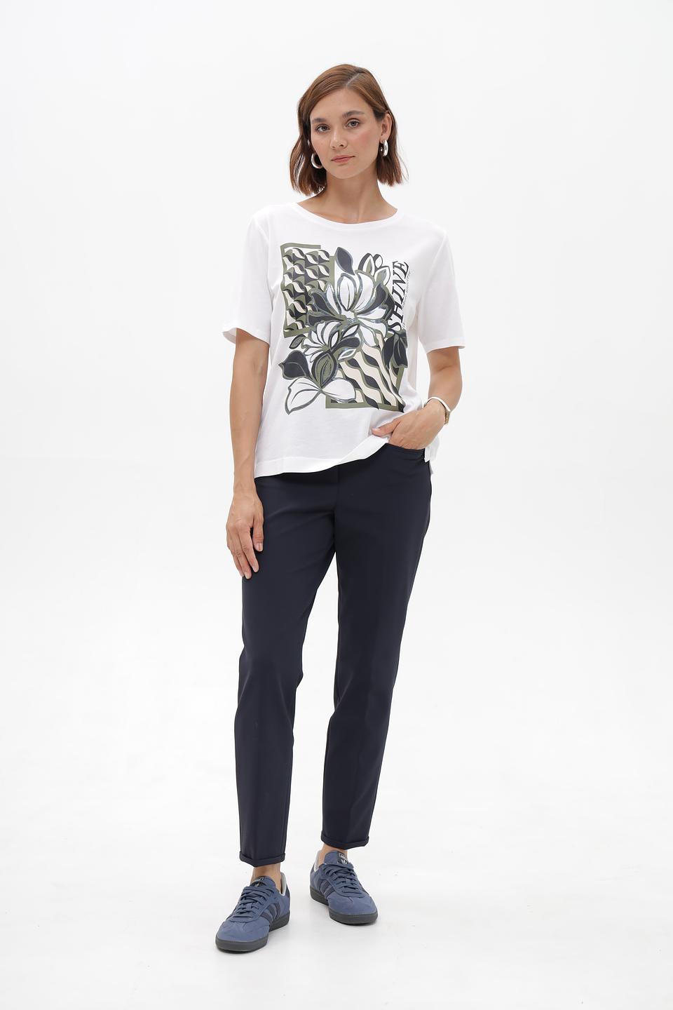 Брюки Cambio классические темно-синие