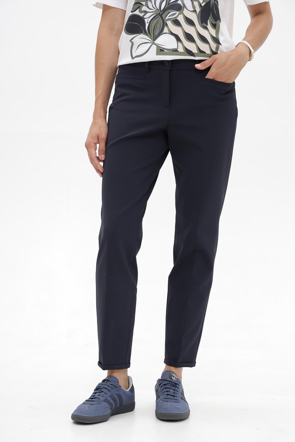 Брюки Cambio классические темно-синие