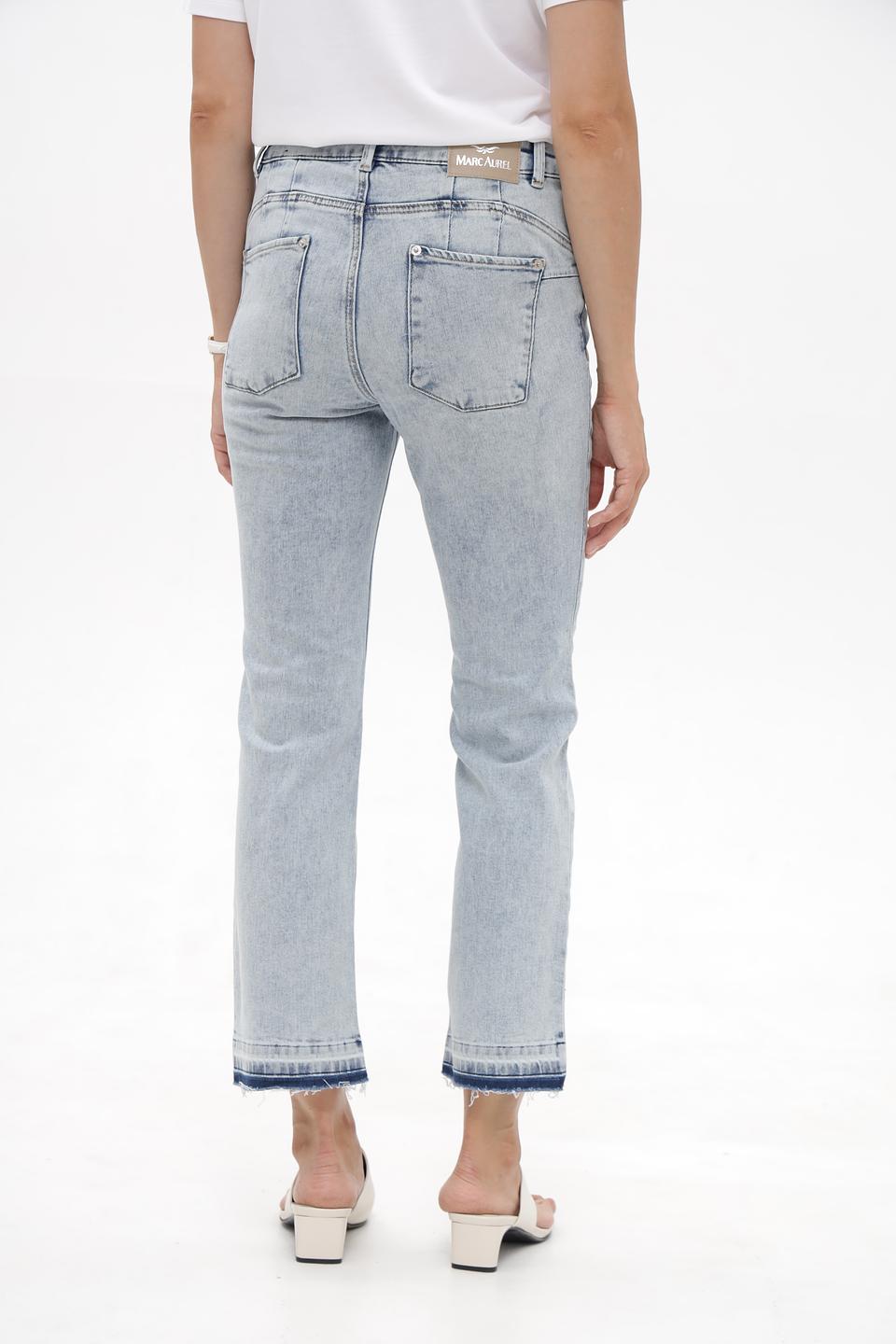 Джинсы Marc Aurel с необработанным краем голубые