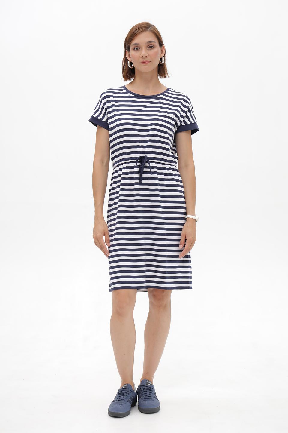 Платье Monari в полоску с поясом