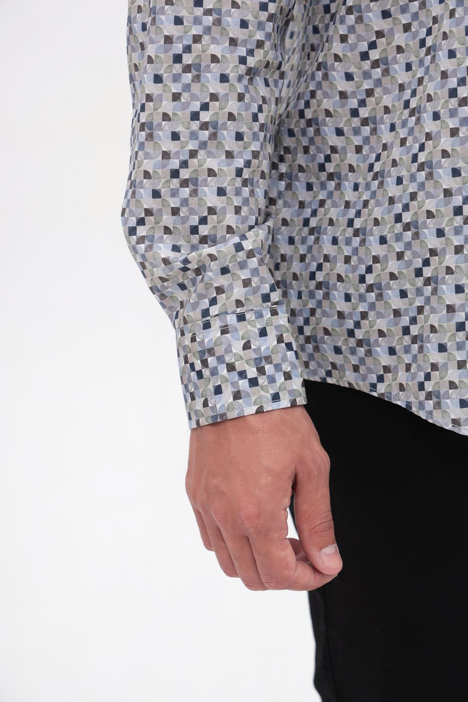 Рубашка Casa Moda с геометрическим принтом